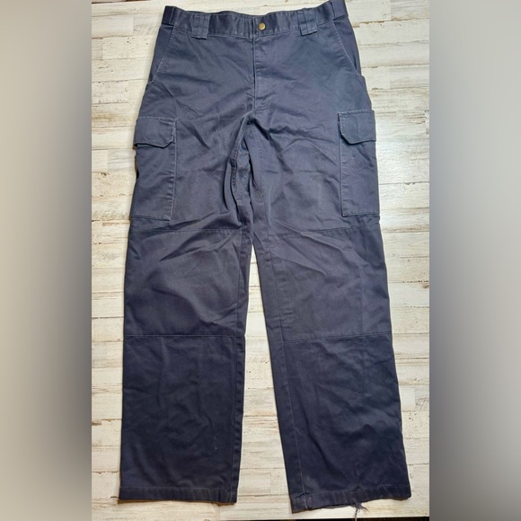 5.11 Tactical Cargo Pants Mens 36x35 Durable Workwear Ripstop Outdoor Navy Blue - Picture 2 of 10